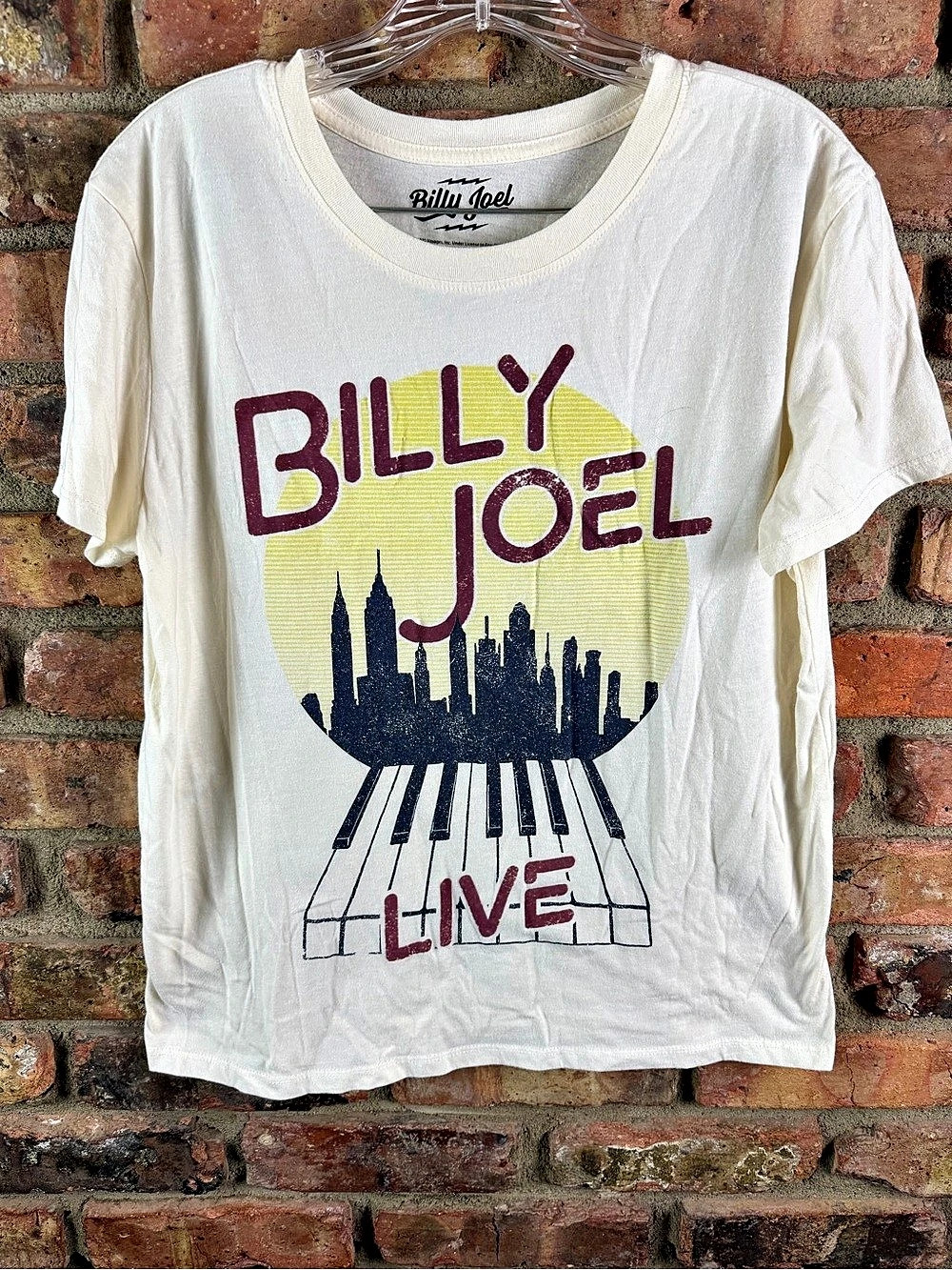 Billy Joel Live graphic tee Graphic Tee in White & Purple XL